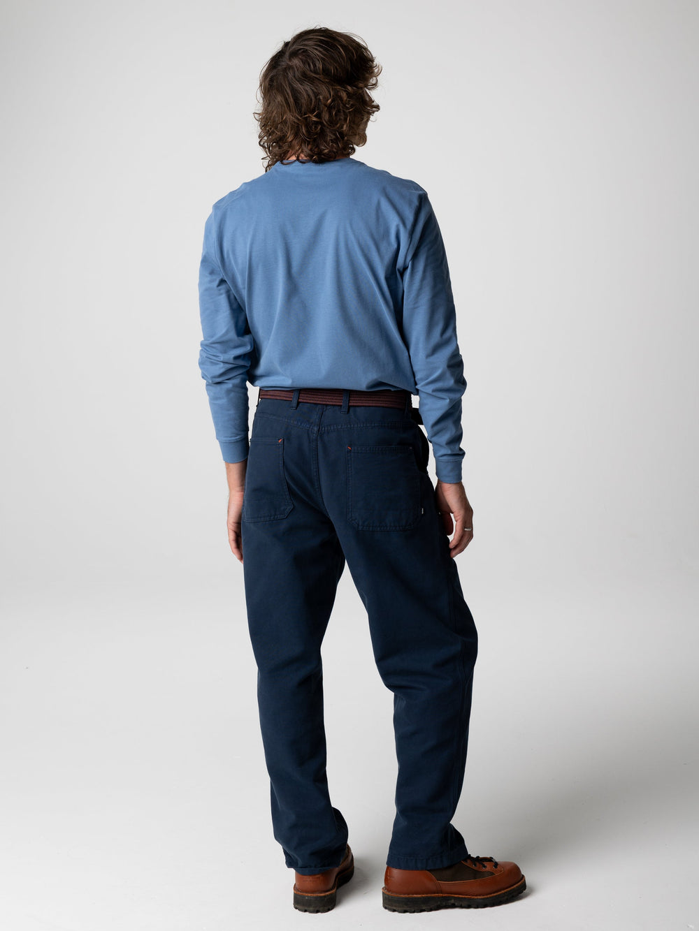 Men Organic Cotton T-Shirt in Blue - Harlyn