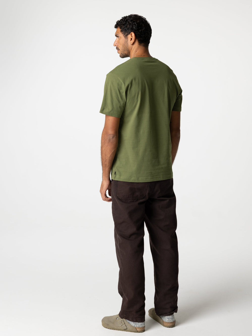 Men Organic Cotton T-Shirt in Seagrass - Harlyn
