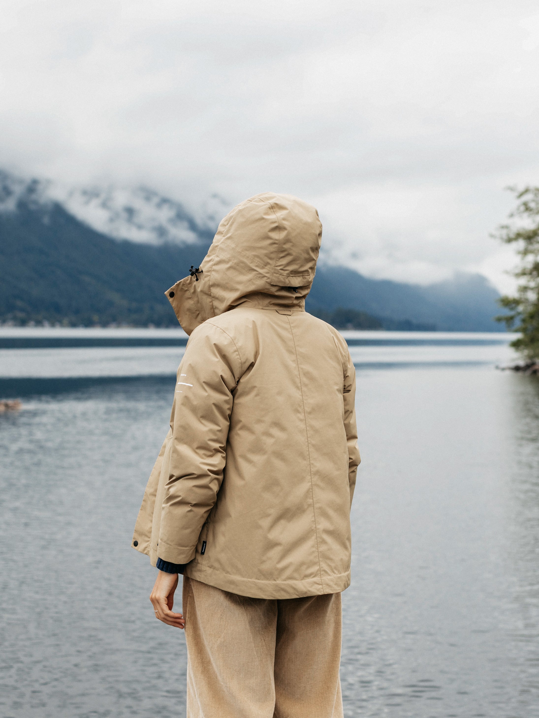 Women Recycled Waterproof Jacket in Flint - Isla