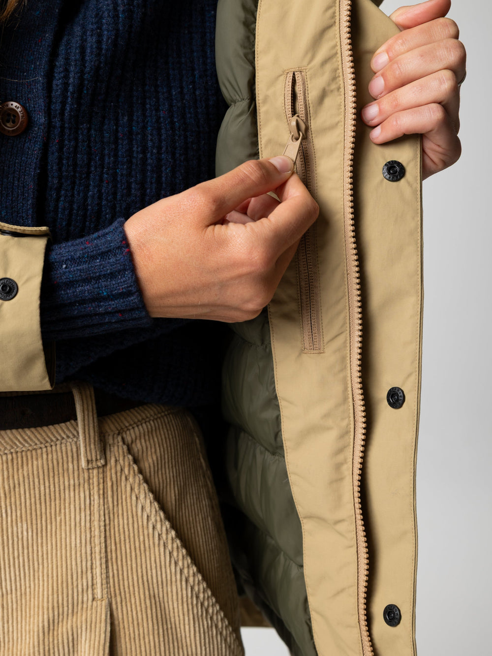 Women Recycled Waterproof Jacket in Flint - Isla