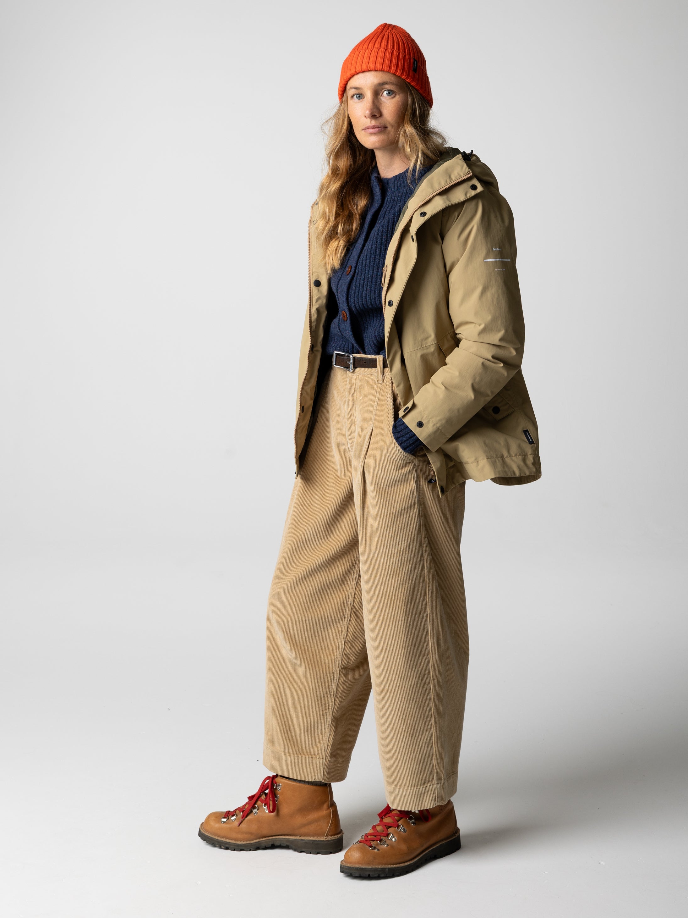 Women Recycled Waterproof Jacket in Flint - Isla