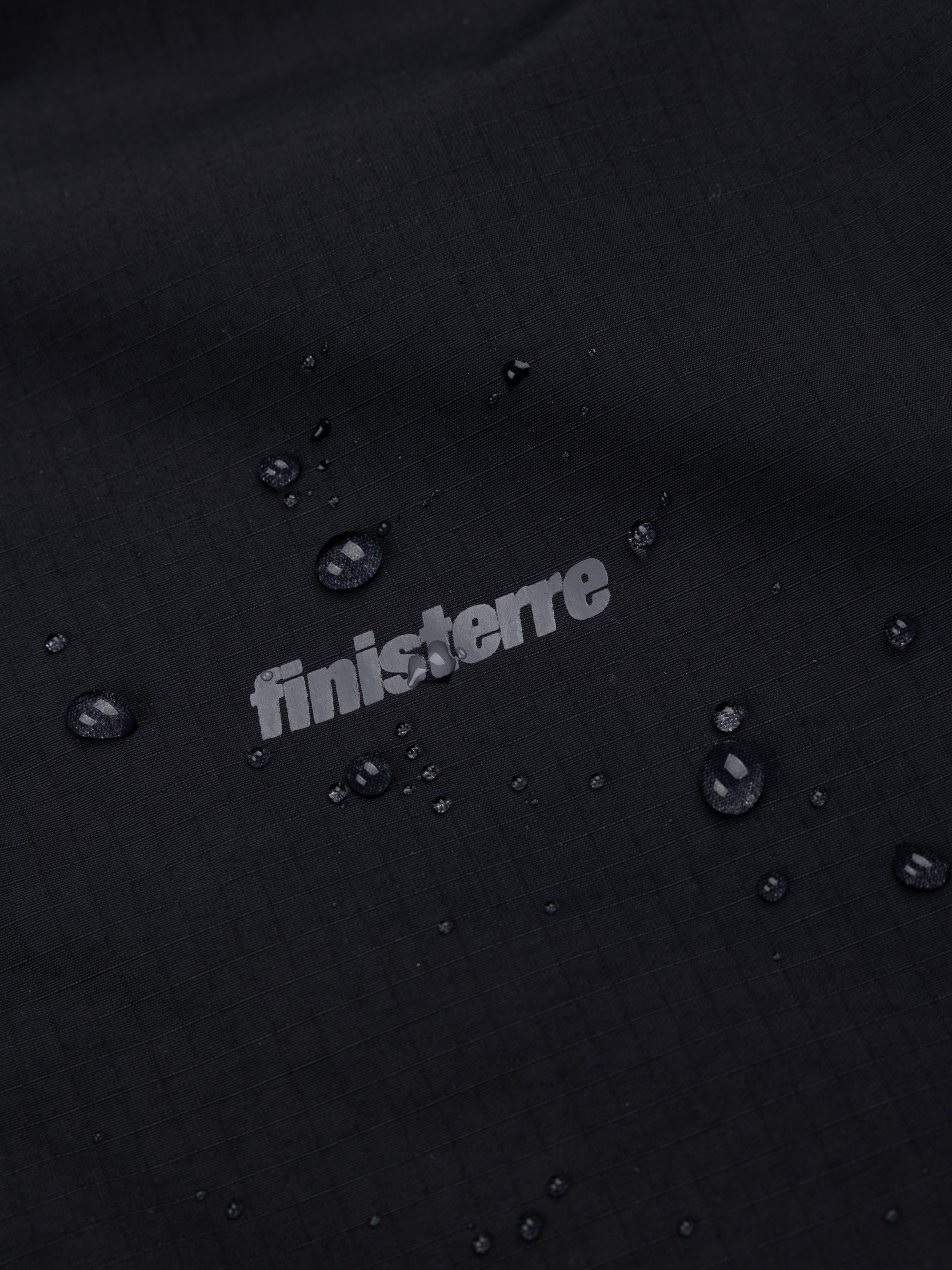 Men Recycled Longline Waterproof in Black