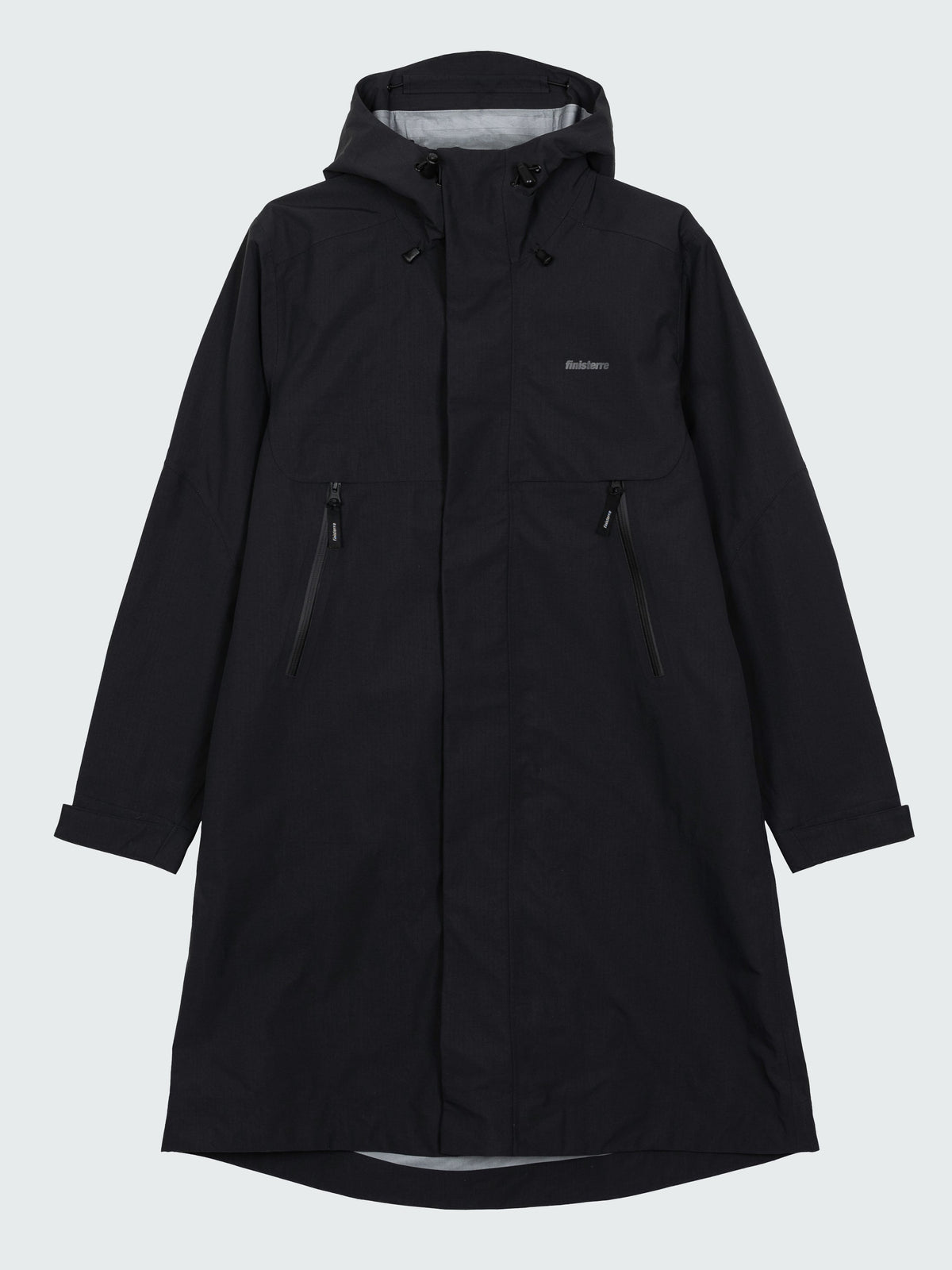 Women Longline Waterproof in Black - Stormbird
