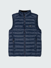 Men Recycled Gilet in Navy - Nimbus