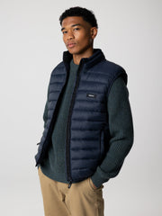 Men Recycled Gilet in Navy - Nimbus