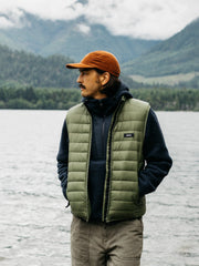 Men Recycled Gilet in Seagrass - Nimbus