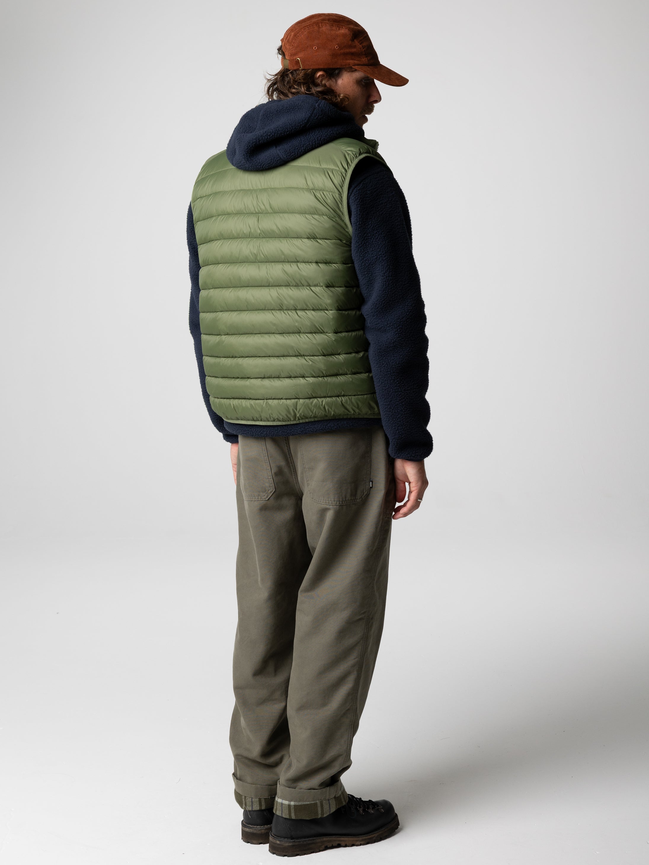 Men Recycled Gilet in Seagrass - Nimbus
