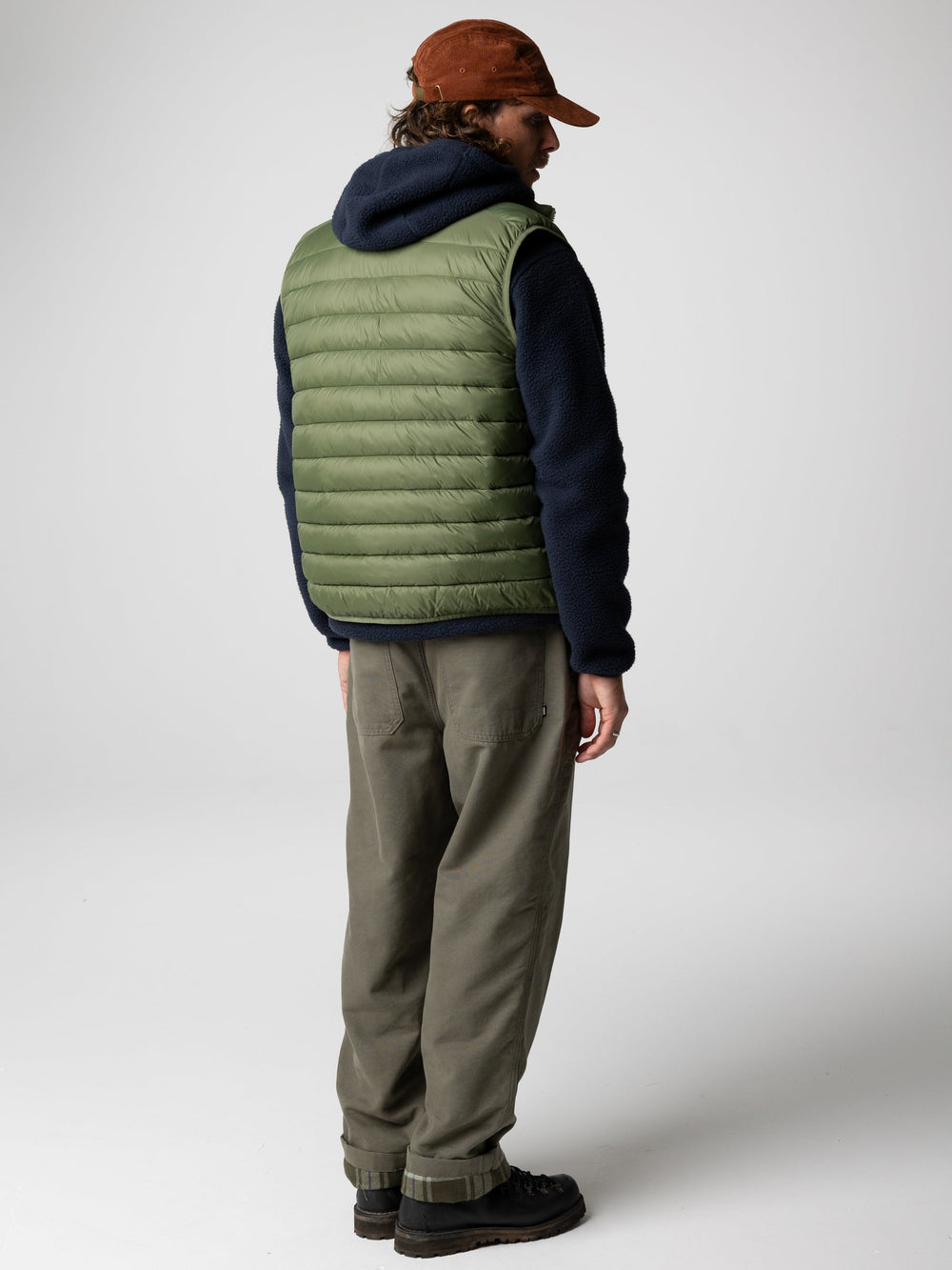 Men Recycled Gilet in Seagrass - Nimbus