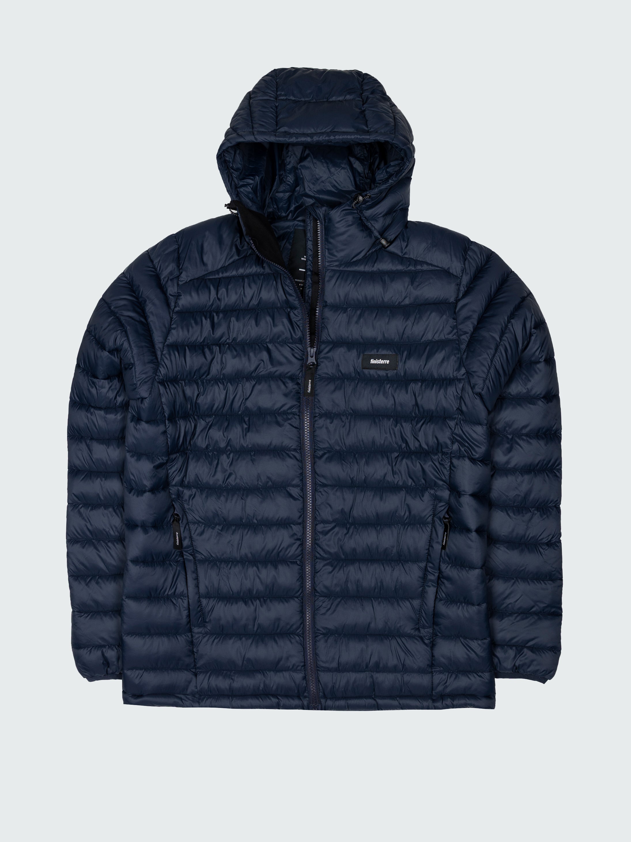 Men Recycled Hooded Jacket in Navy - Nimbus
