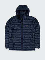 Men Recycled Hooded Jacket in Navy - Nimbus