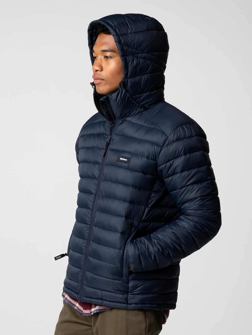 Men Recycled Hooded Jacket in Navy - Nimbus