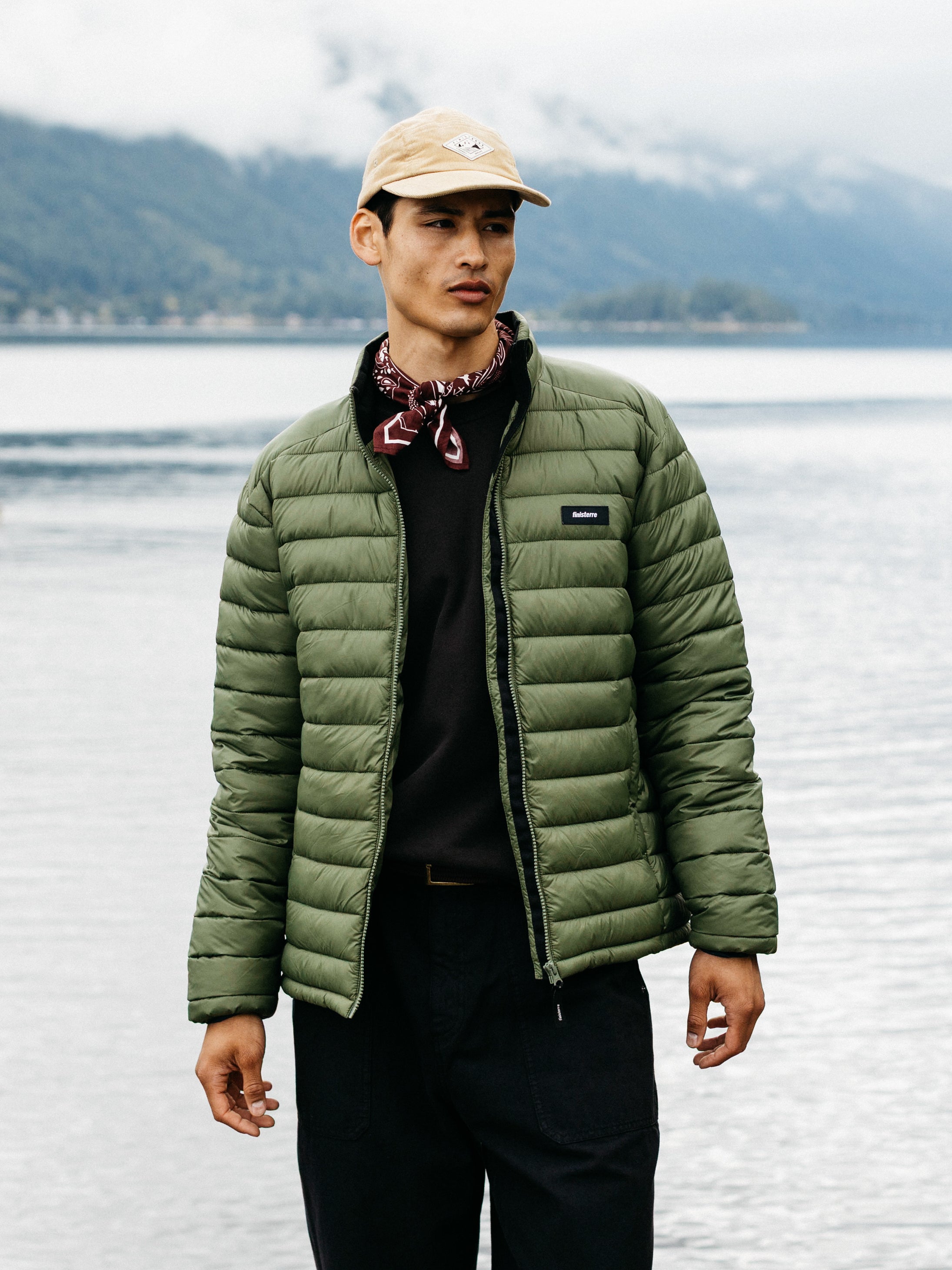 Men Recycled Jacket in Seagrass - Nimbus