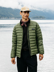Men Recycled Jacket in Seagrass - Nimbus