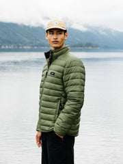 Men Recycled Jacket in Seagrass - Nimbus