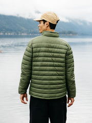 Men Recycled Jacket in Seagrass - Nimbus