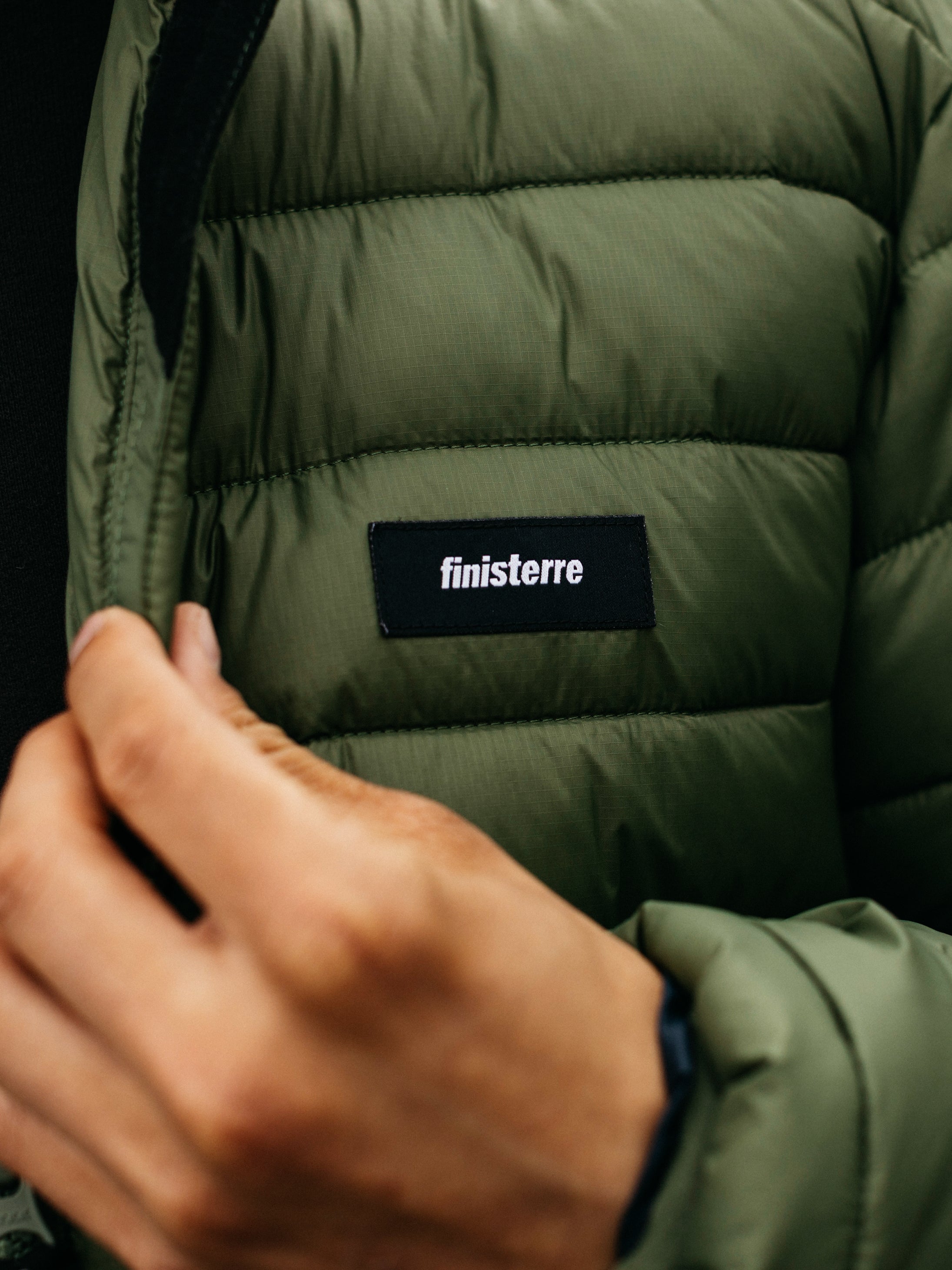 Men Recycled Jacket in Seagrass - Nimbus
