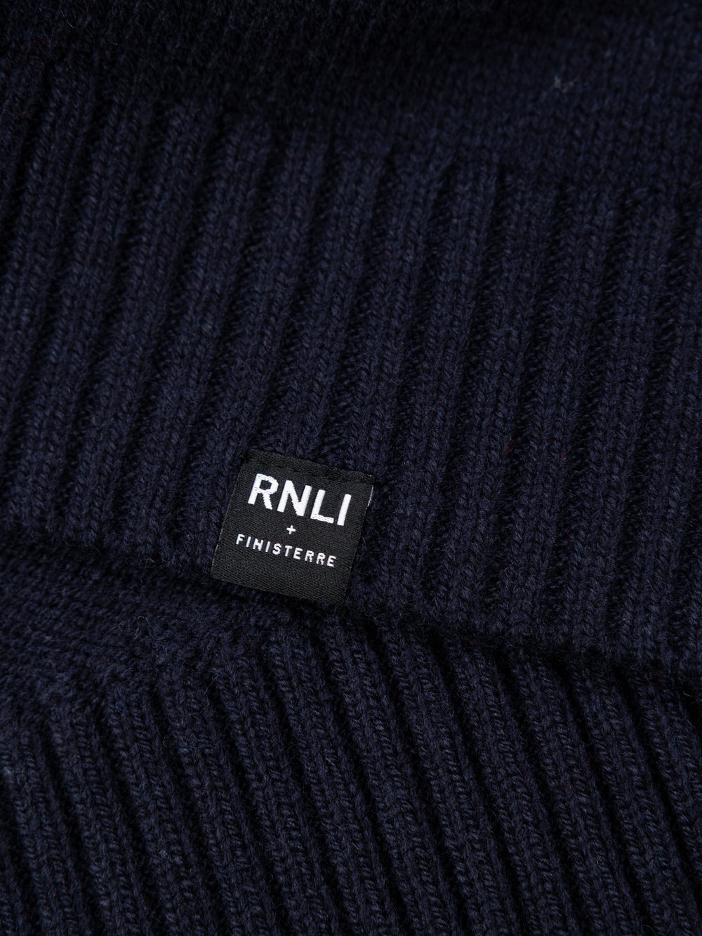 Men Wool Knit Jumper in Navy - Polperro