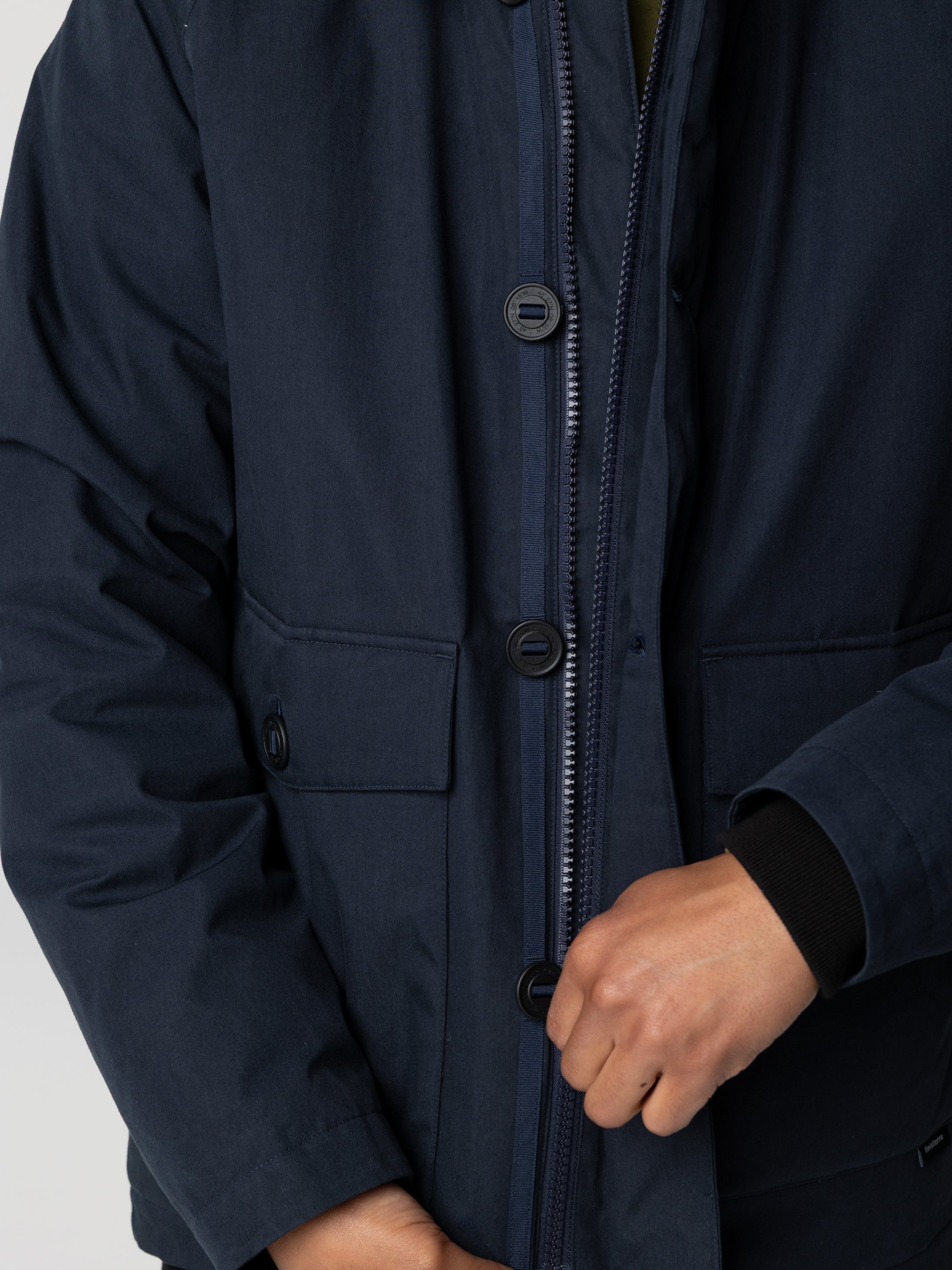Men Recycled Insulated Jacket in Navy - Shipyard