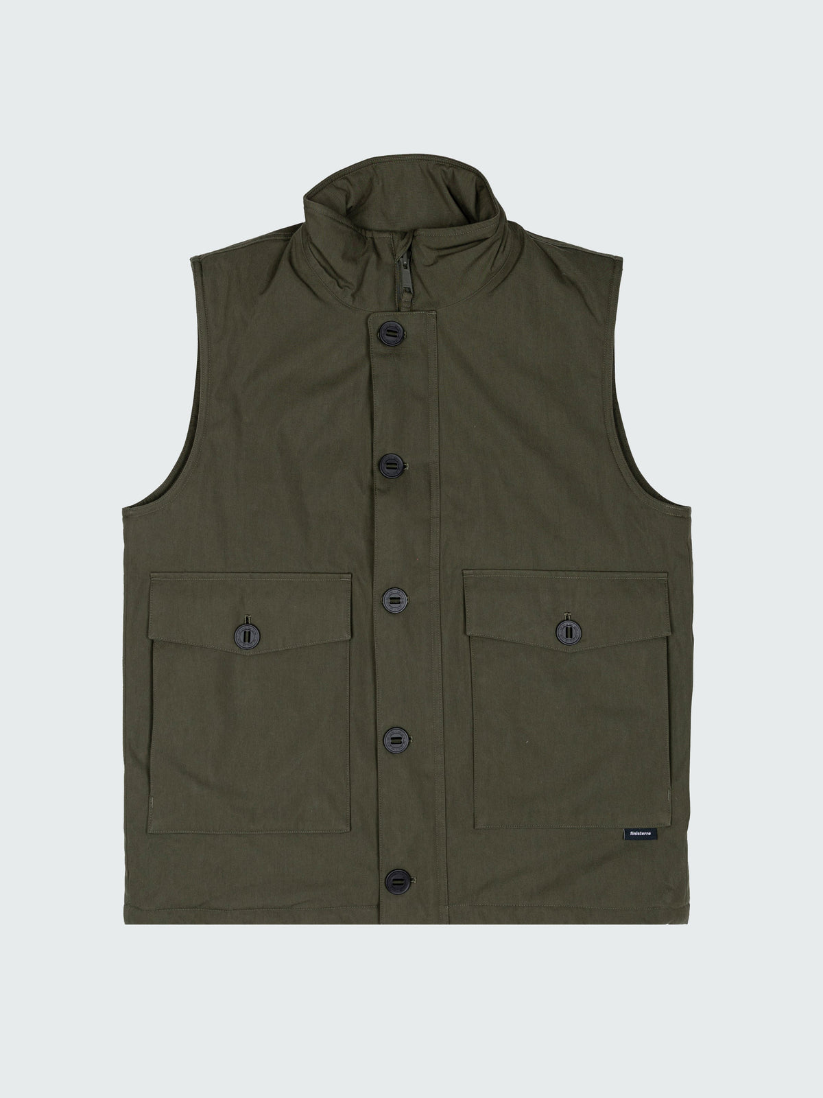 Men Recycled Insulated Gilet in Green - Shipyard