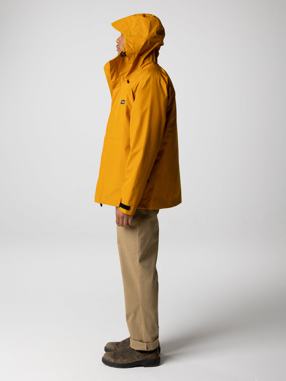 Men Recycled Waterproof Jacket in Buckwheat - Skybird