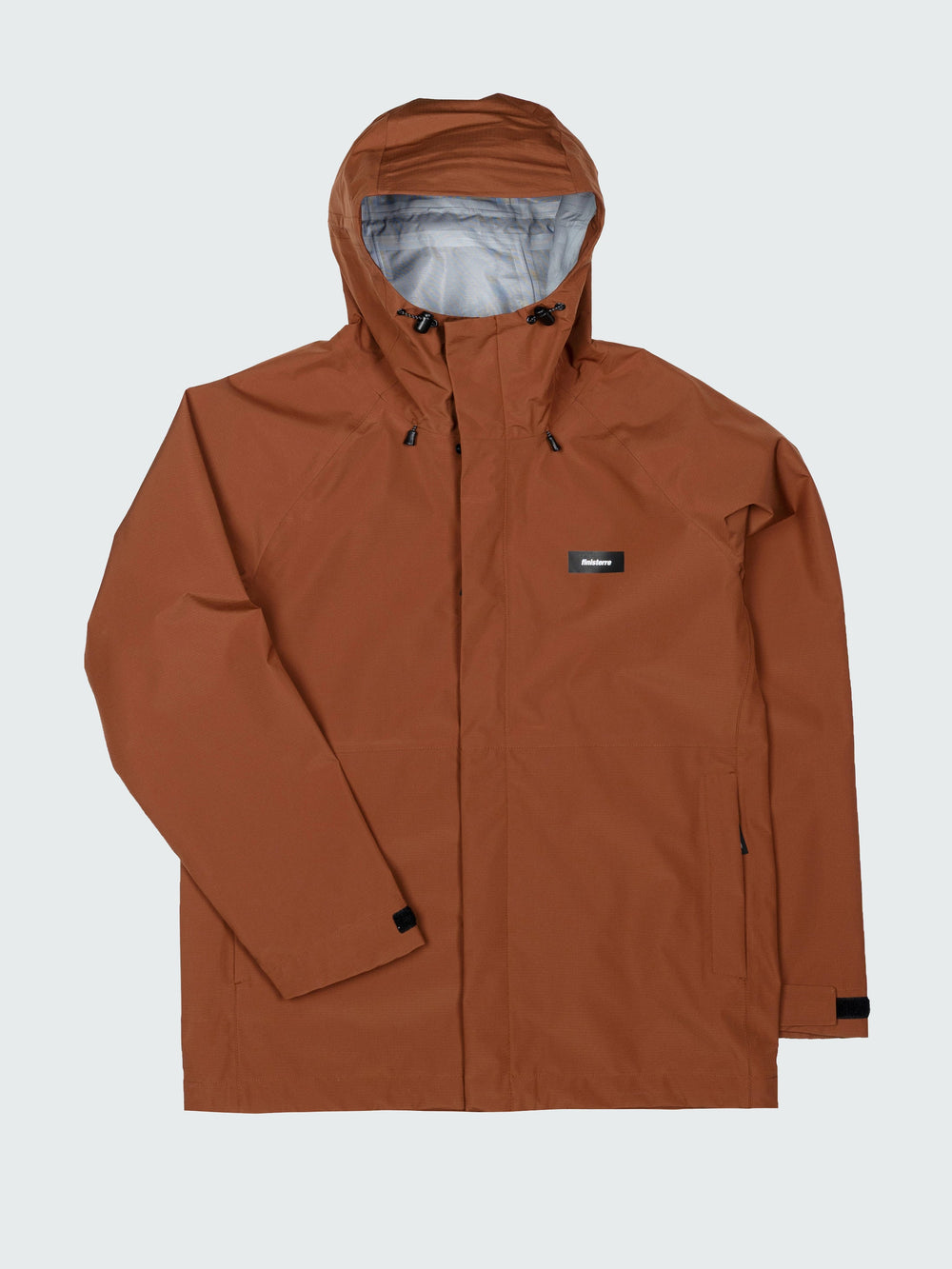 Men Recycled Waterproof Jacket in Pecan - Skybird