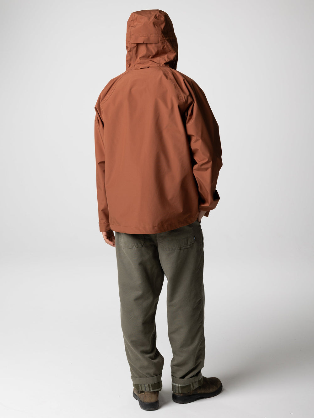 Men Recycled Waterproof Jacket in Pecan - Skybird