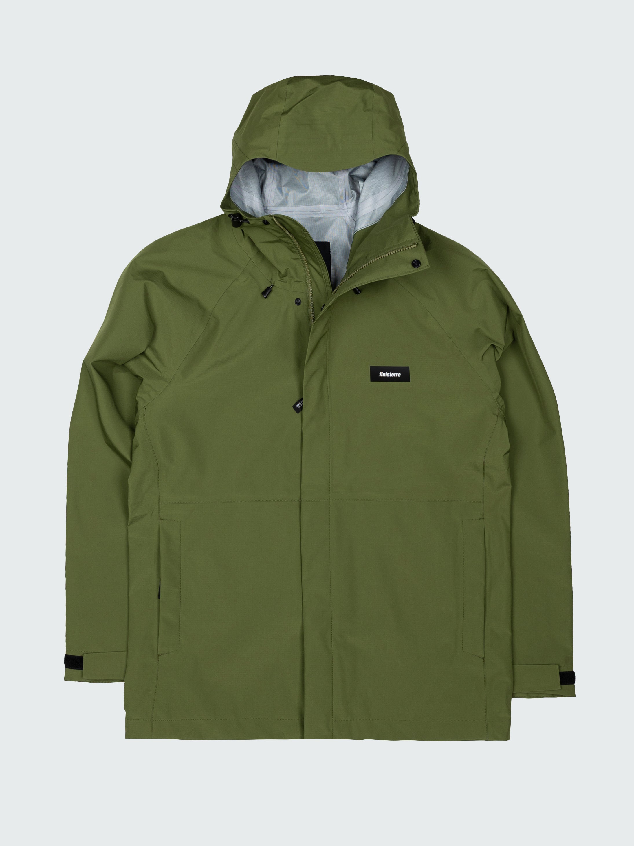 Men Recycled Waterproof Jacket in Seagrass - Skybird