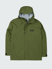 Men Recycled Waterproof Jacket in Seagrass - Skybird