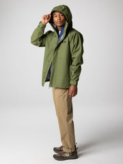 Men Recycled Waterproof Jacket in Seagrass - Skybird