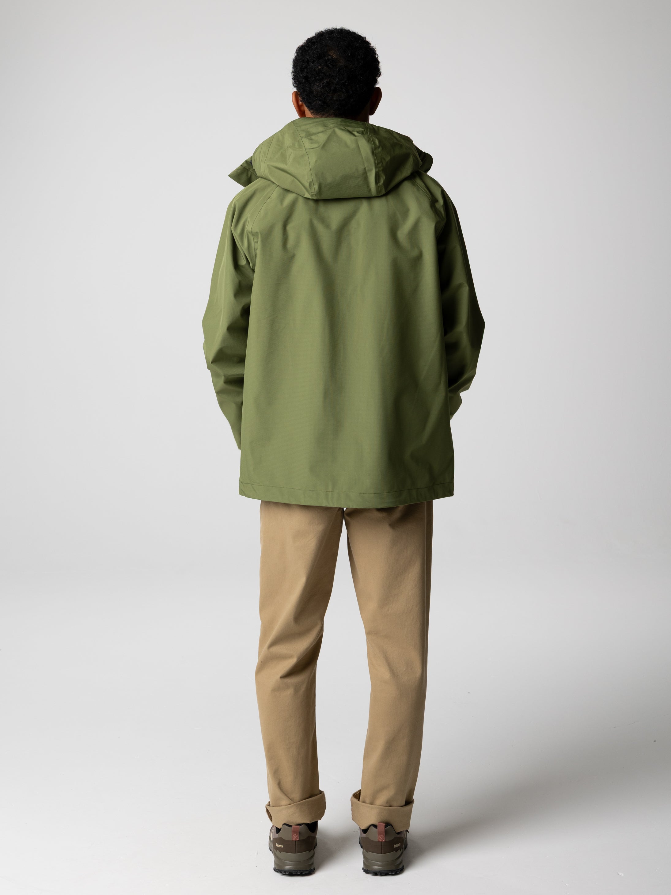 Men Recycled Waterproof Jacket in Seagrass - Skybird