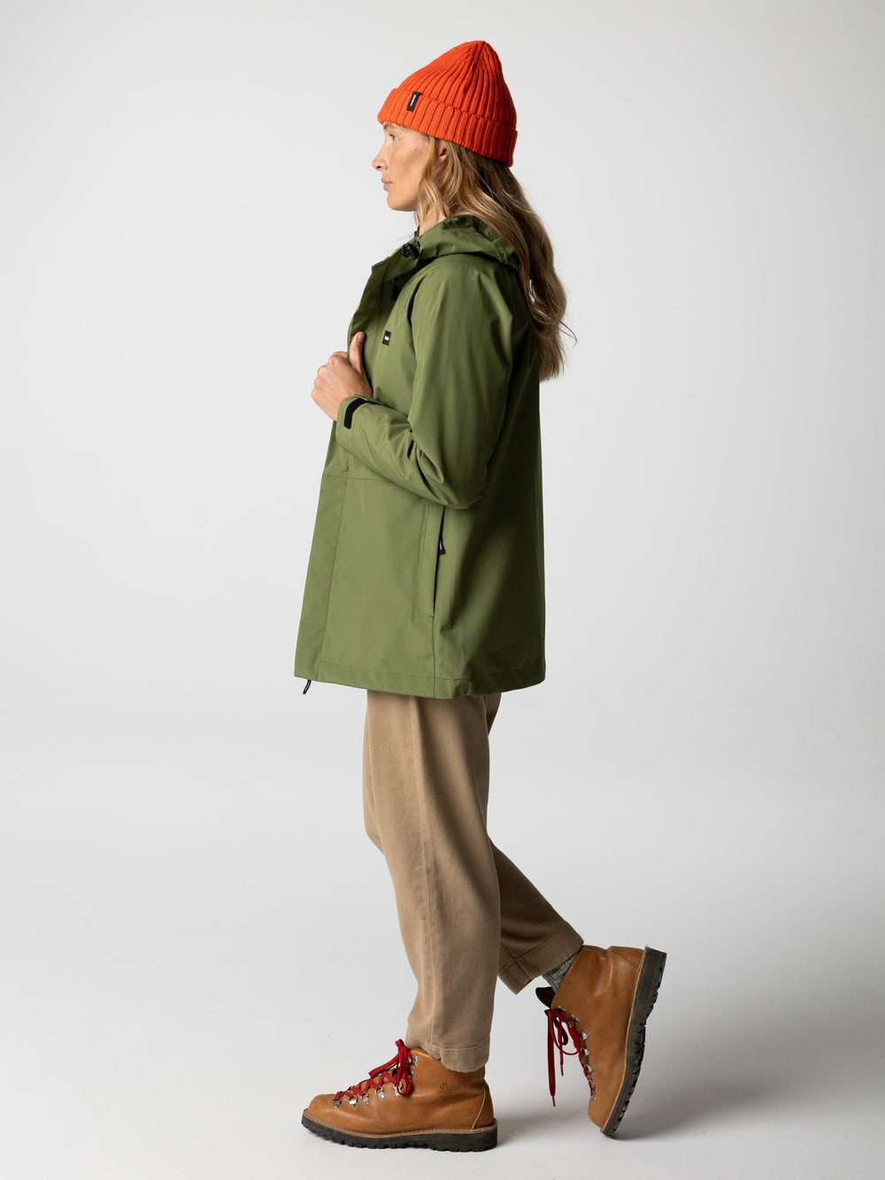 Women Recycled Waterproof Jacket in Seagrass - Skybird