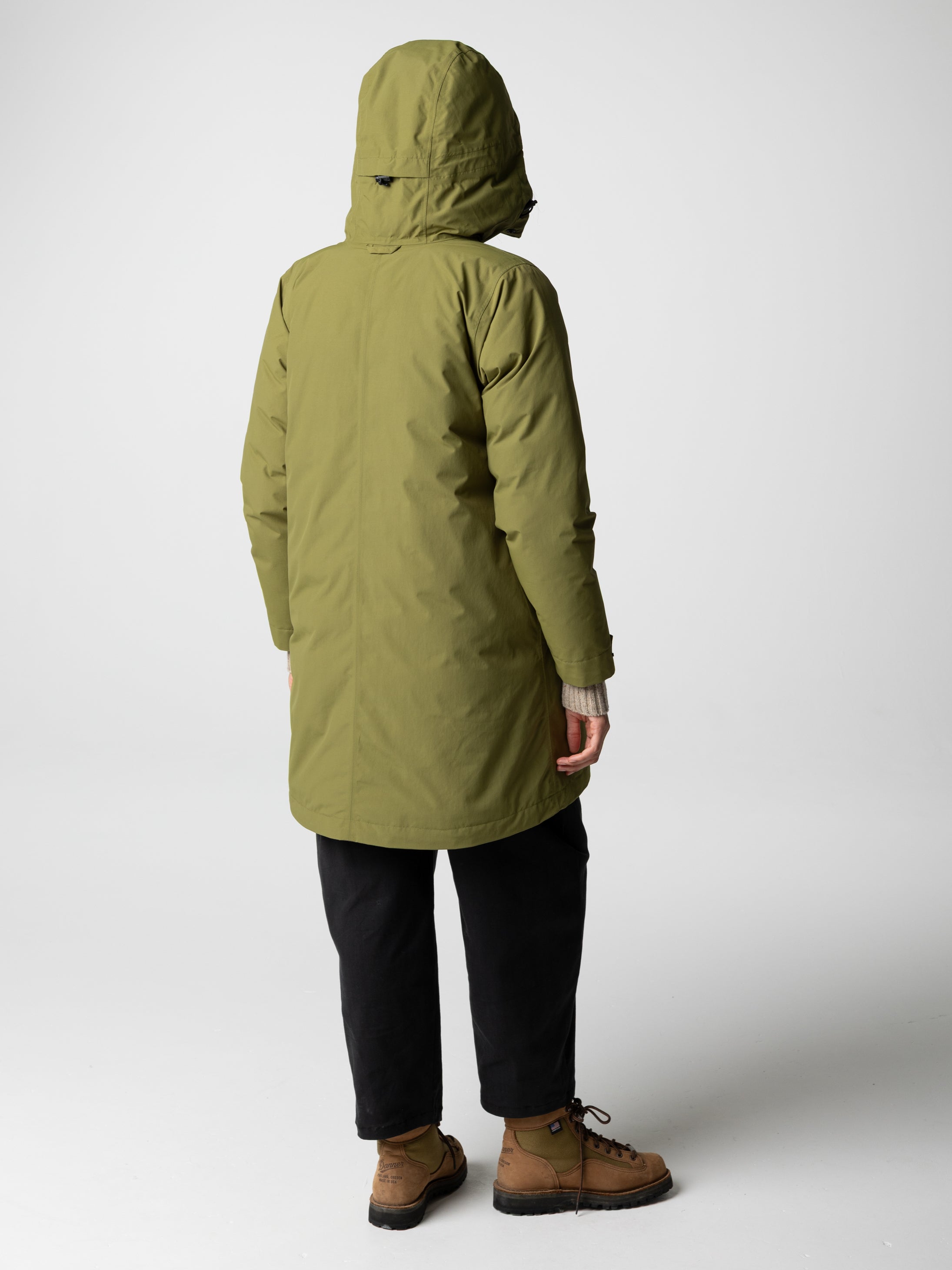 Women Recycled Waterproof Parka in Green - Skye
