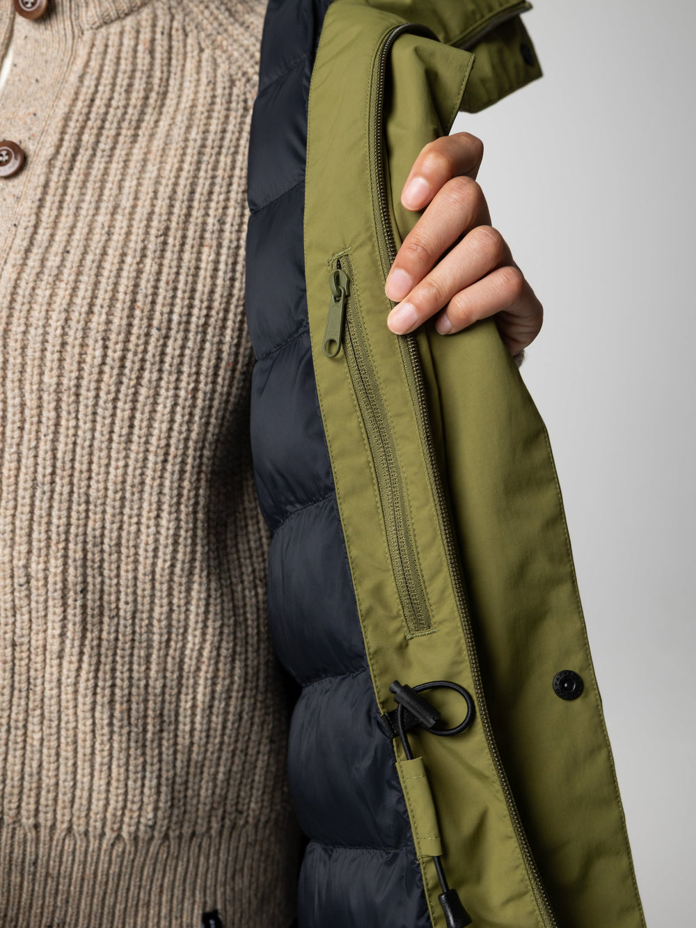 Women Recycled Waterproof Parka in Green - Skye