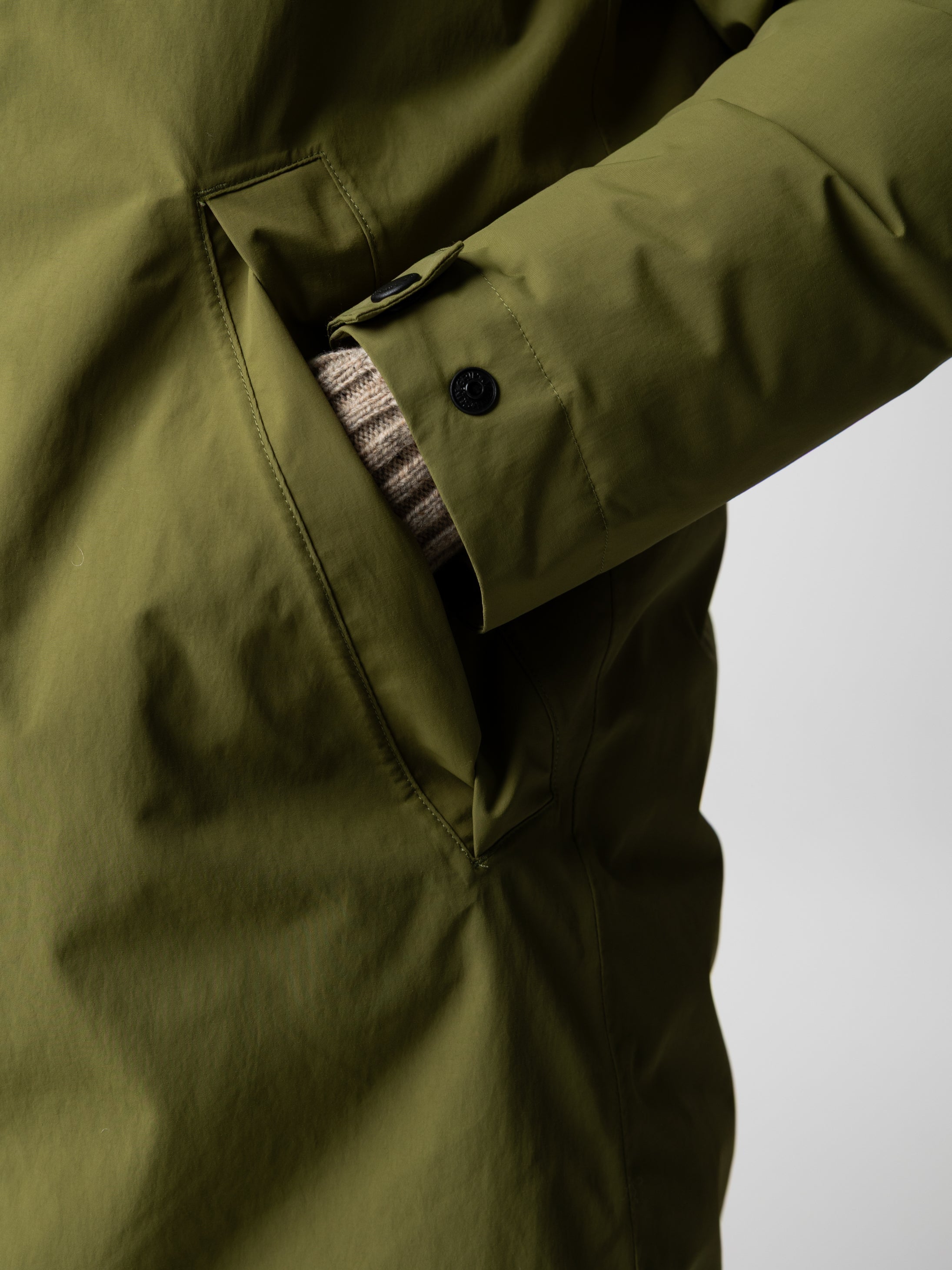 Women Recycled Waterproof Parka in Green - Skye
