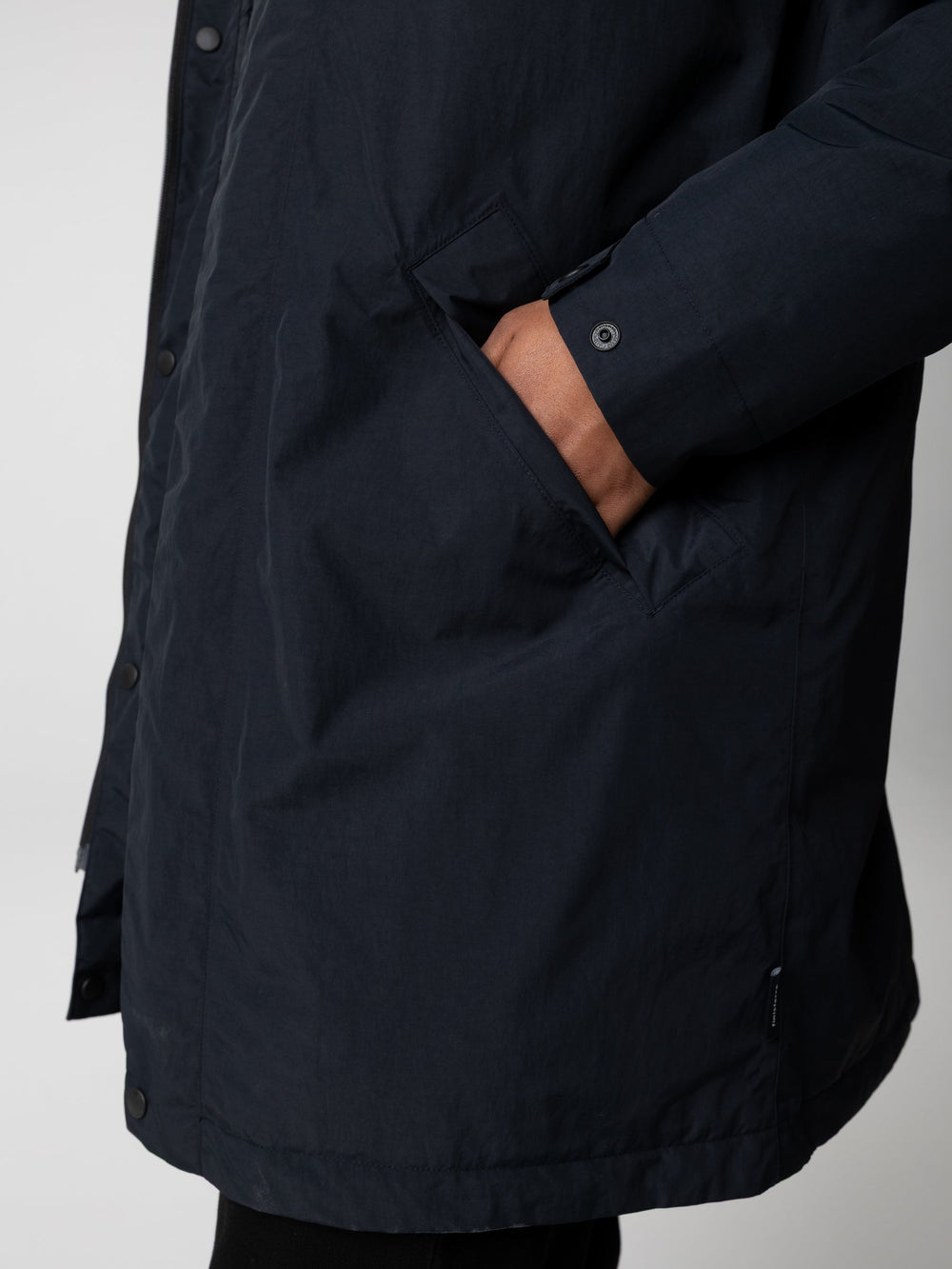 Men Recycled Waterproof Parka in Black - Solway