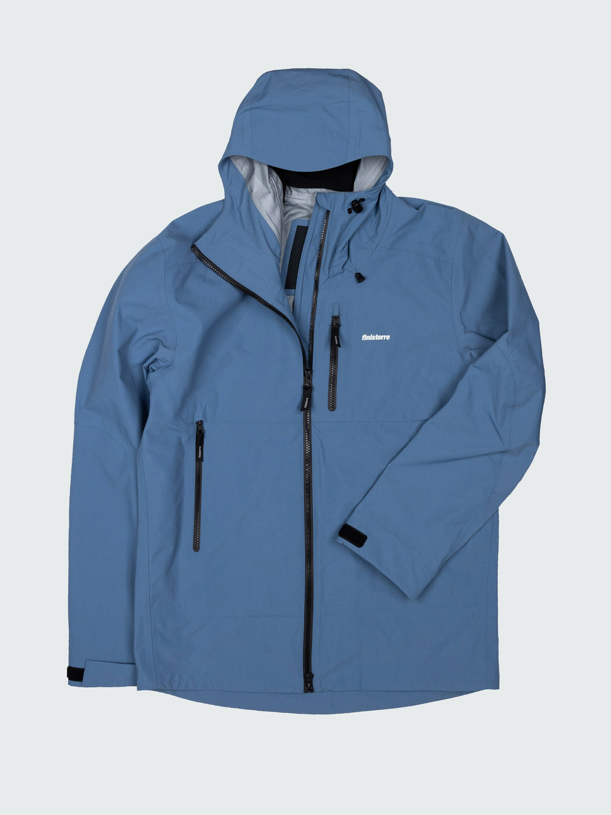 Men Recycled Waterproof Jacket in Blue - Stormbird