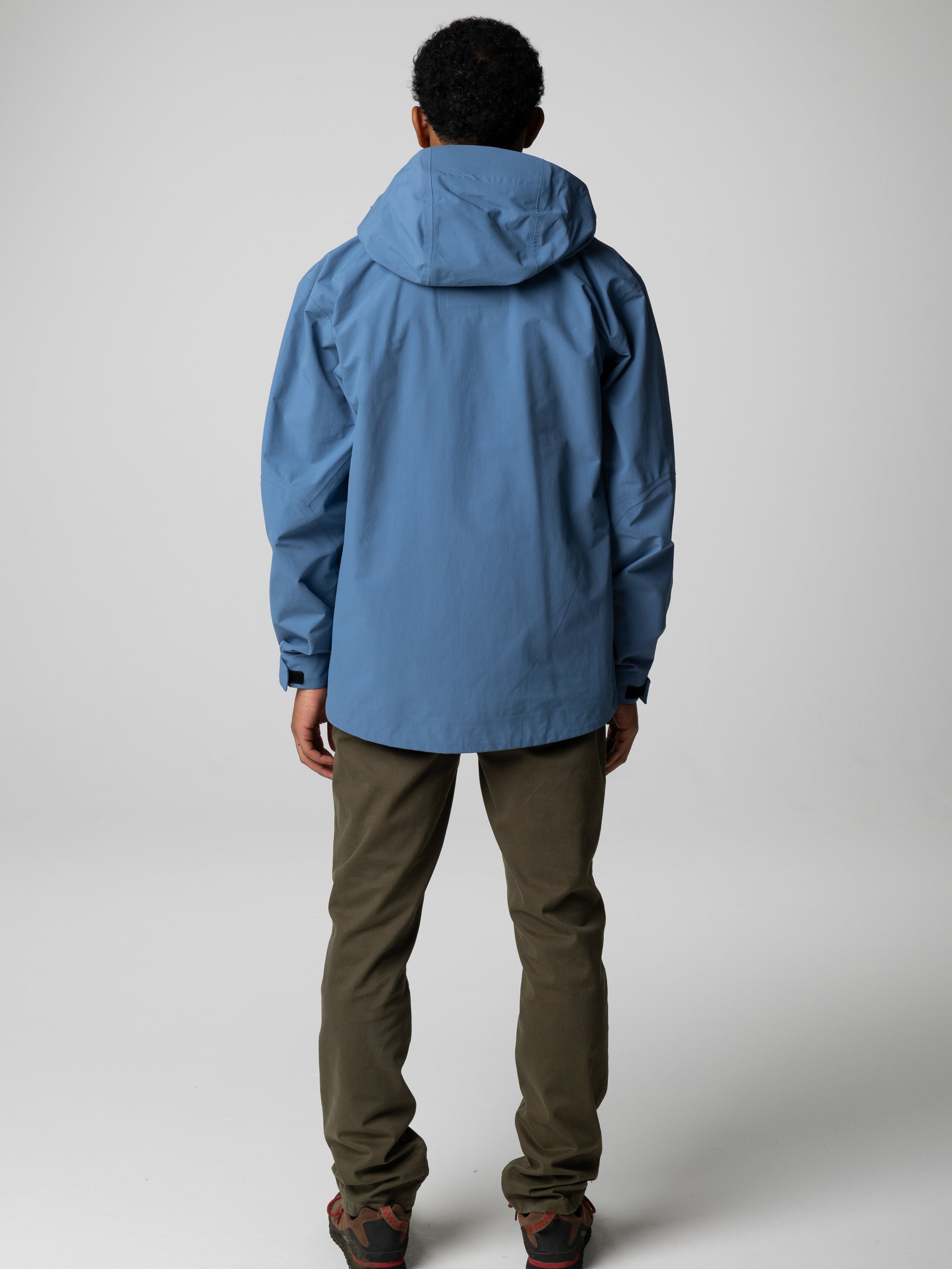 Men Recycled Waterproof Jacket in Blue - Stormbird