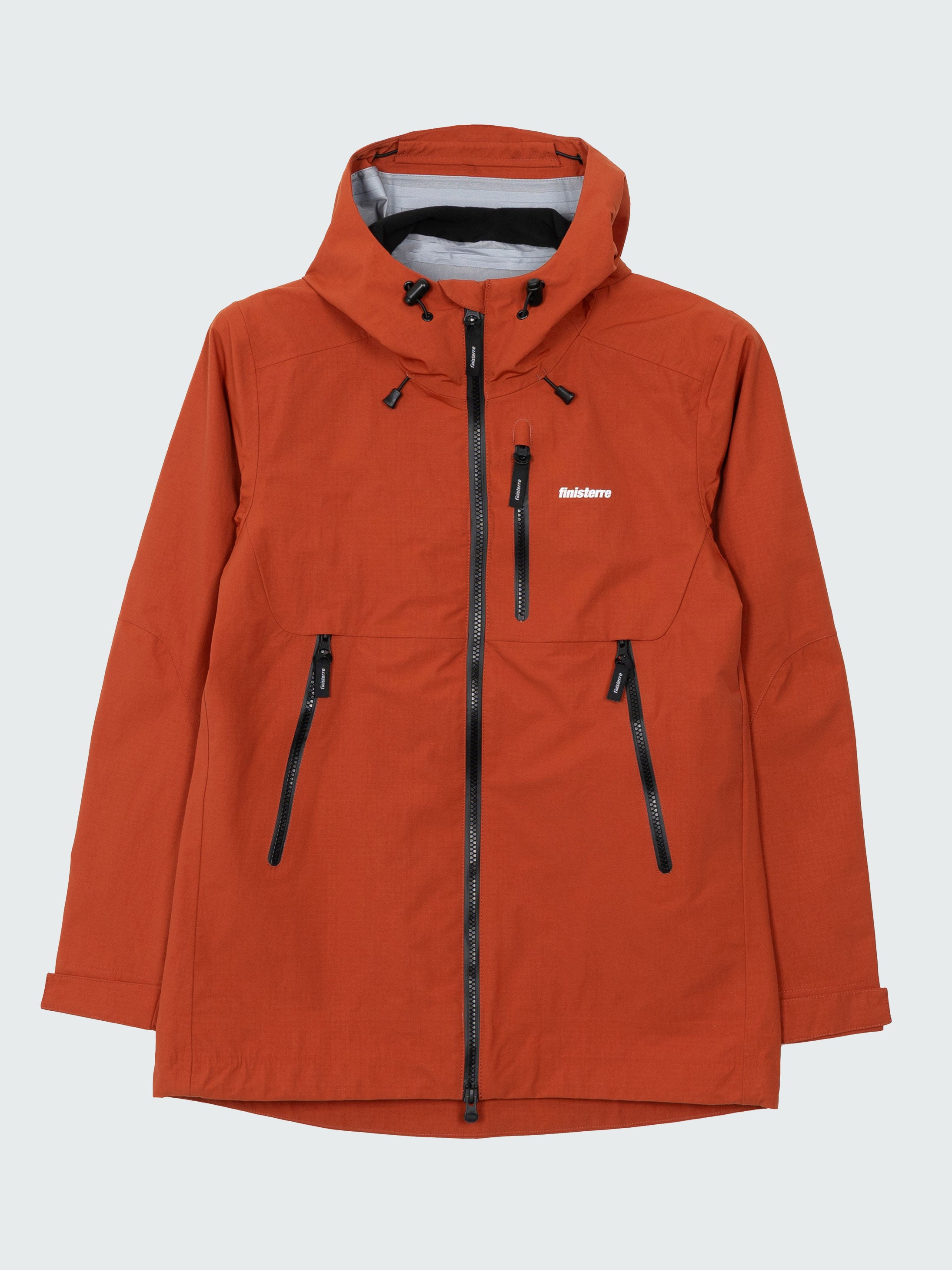 Women Recycled Waterproof Jacket in Terracotta - Stormbird
