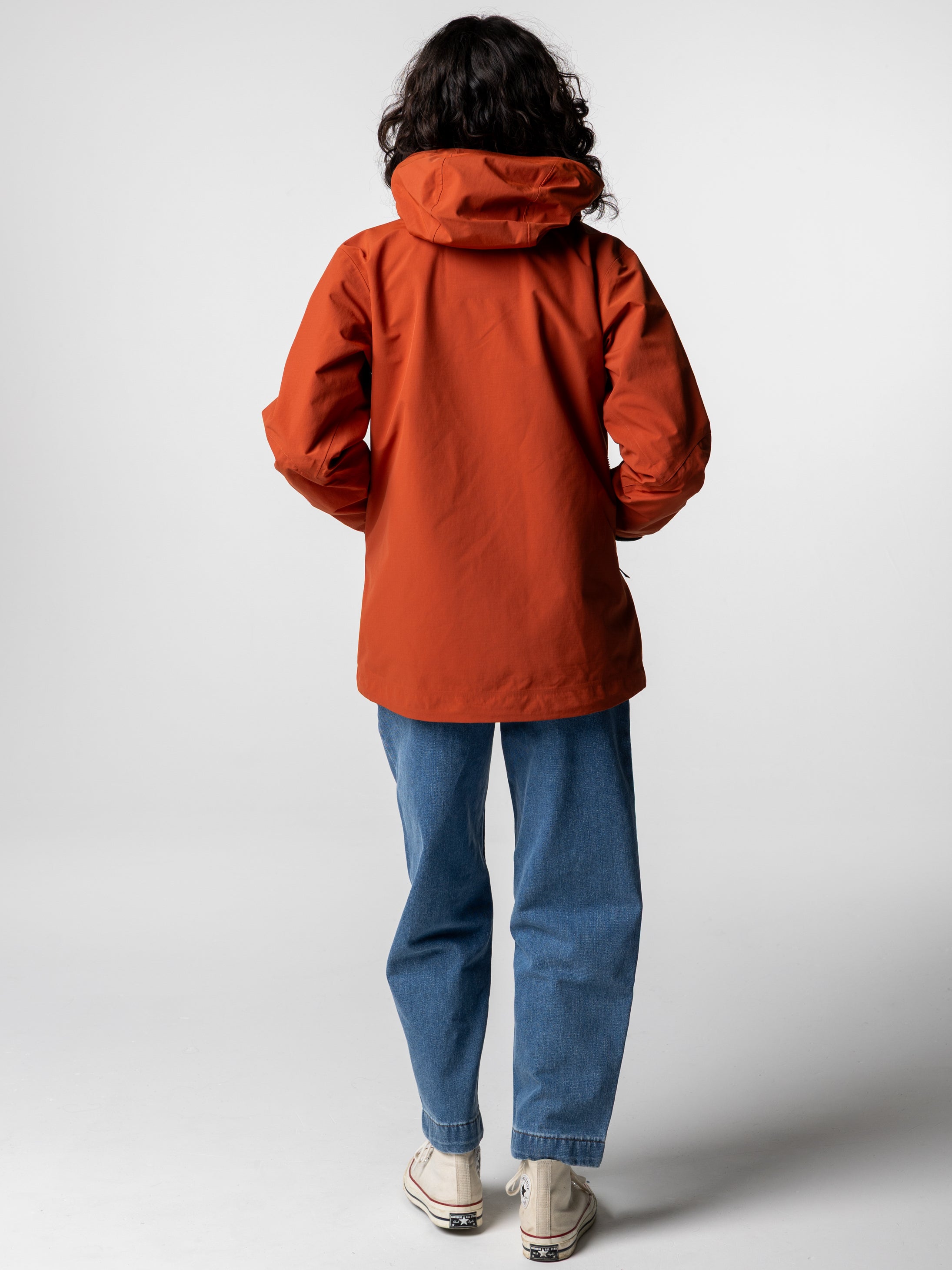 Women Recycled Waterproof Jacket in Terracotta - Stormbird
