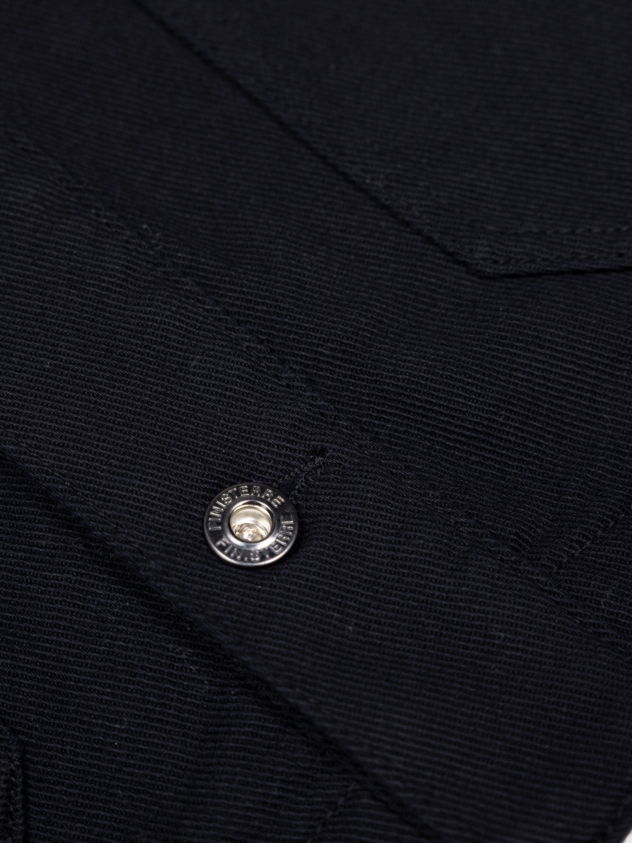 Women Organic Cotton Flannel Lined Chore Jacket in Black - Yarrel