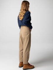 Women Organic Cotton Trouser in Flint - Yarrel