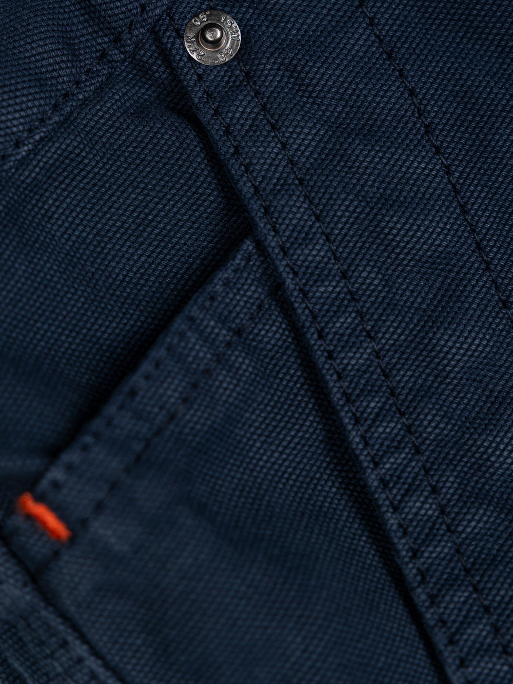 Men Organic Cotton Trouser in Navy - Basset