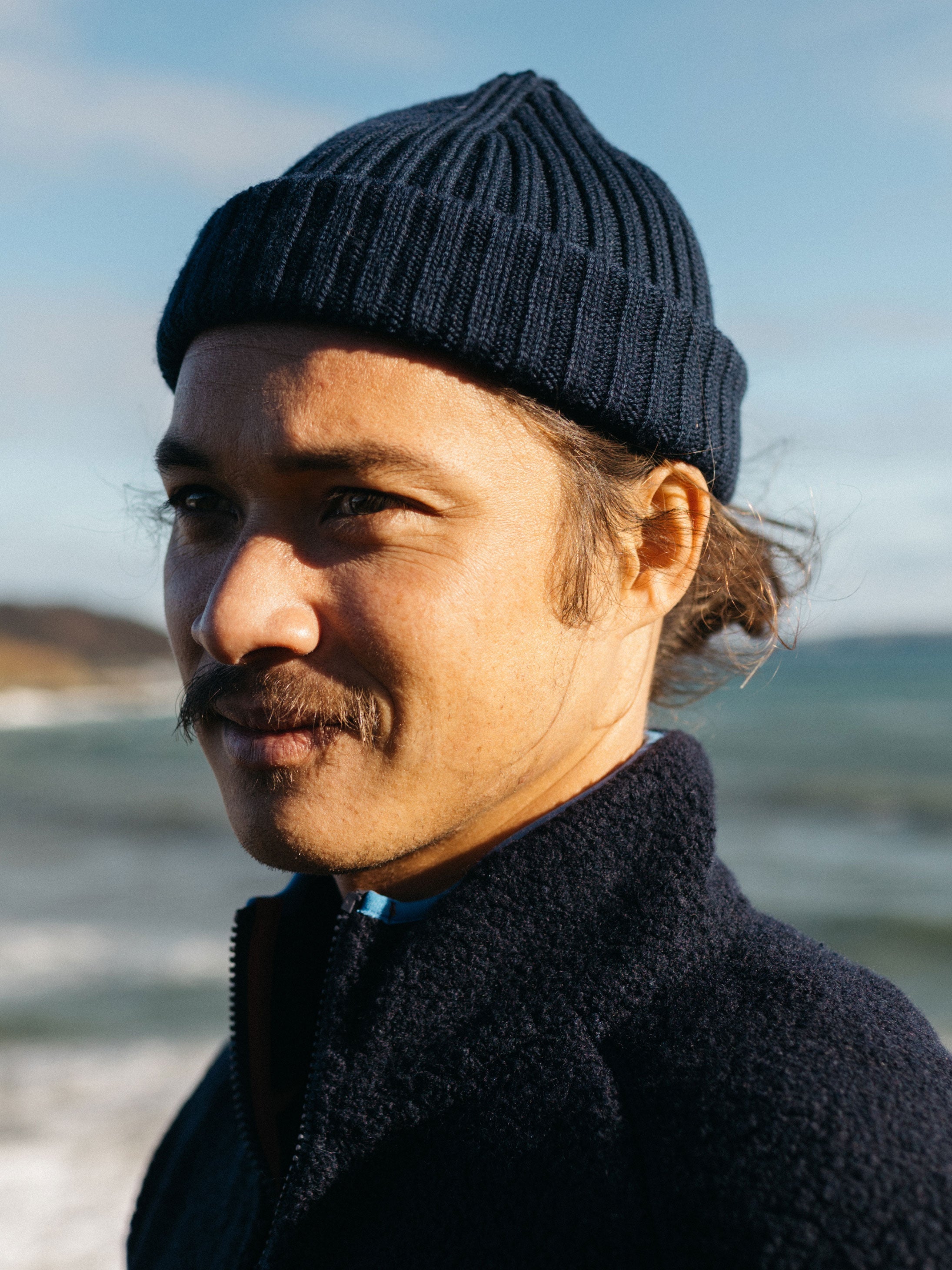 Men/Women Fisherman Beanie in Navy