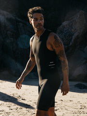 Men Nieuwland Yulex Sleeveless Shorty Wetsuit in Black