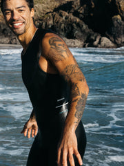 Men Nieuwland Yulex Sleeveless Shorty Wetsuit in Black