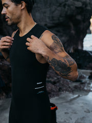 Men Nieuwland Yulex Sleeveless Shorty Wetsuit in Black