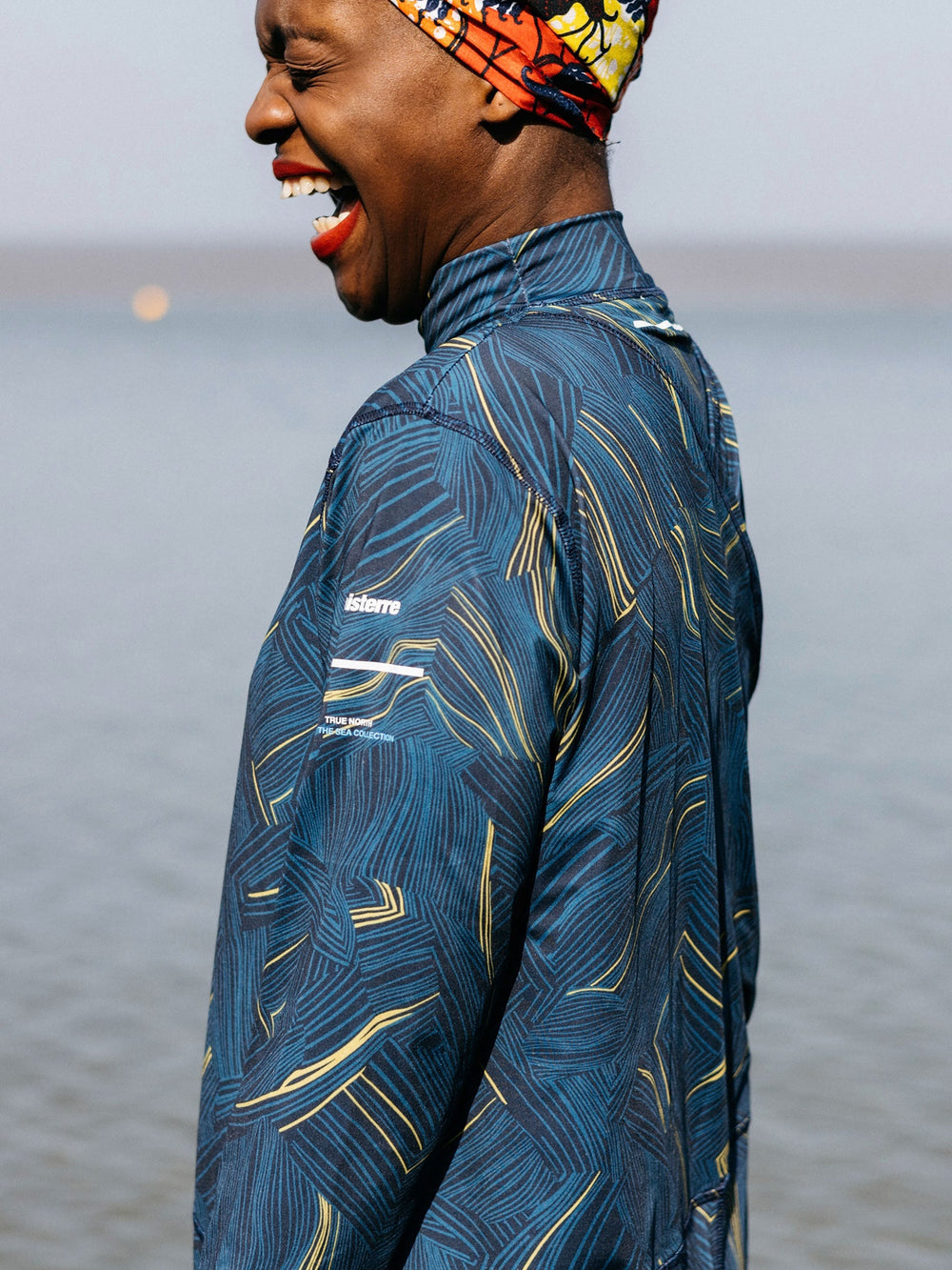 Women Into The Sea' Seasuit in Geometric Print