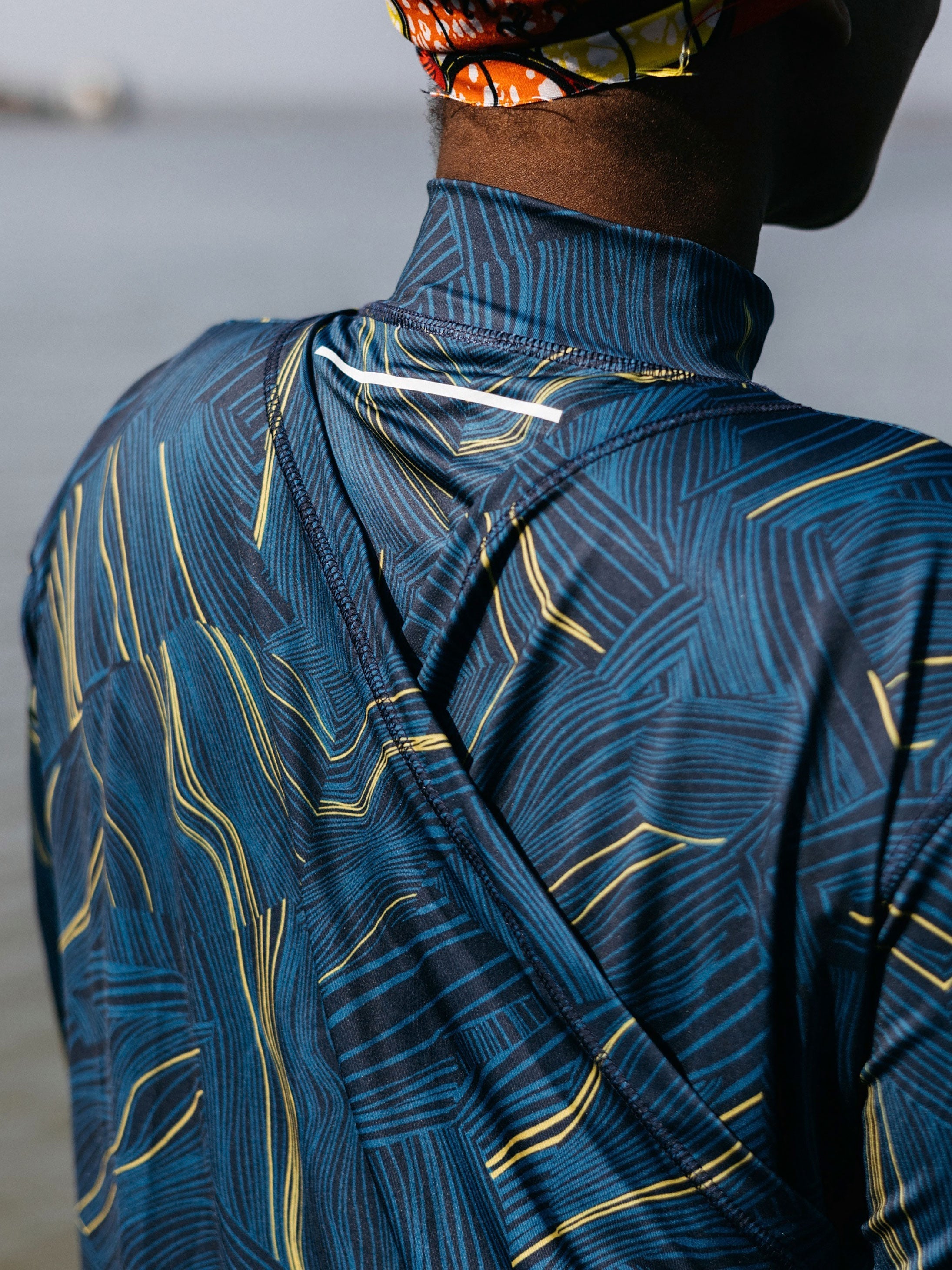 Women Into The Sea' Seasuit in Geometric Print
