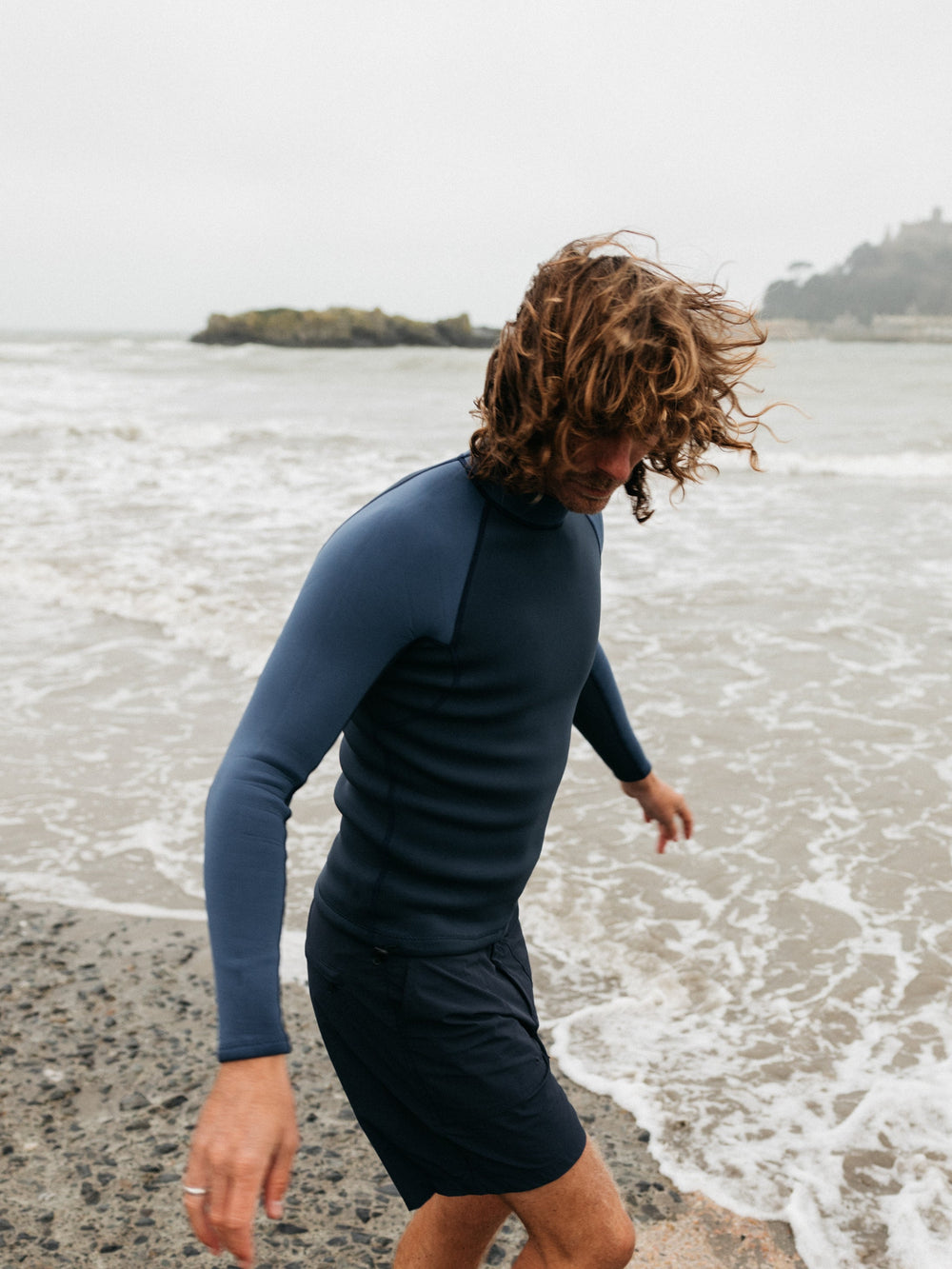 Men Nieuwland 2e Yulex Long Sleeve Top in Dark Ozone