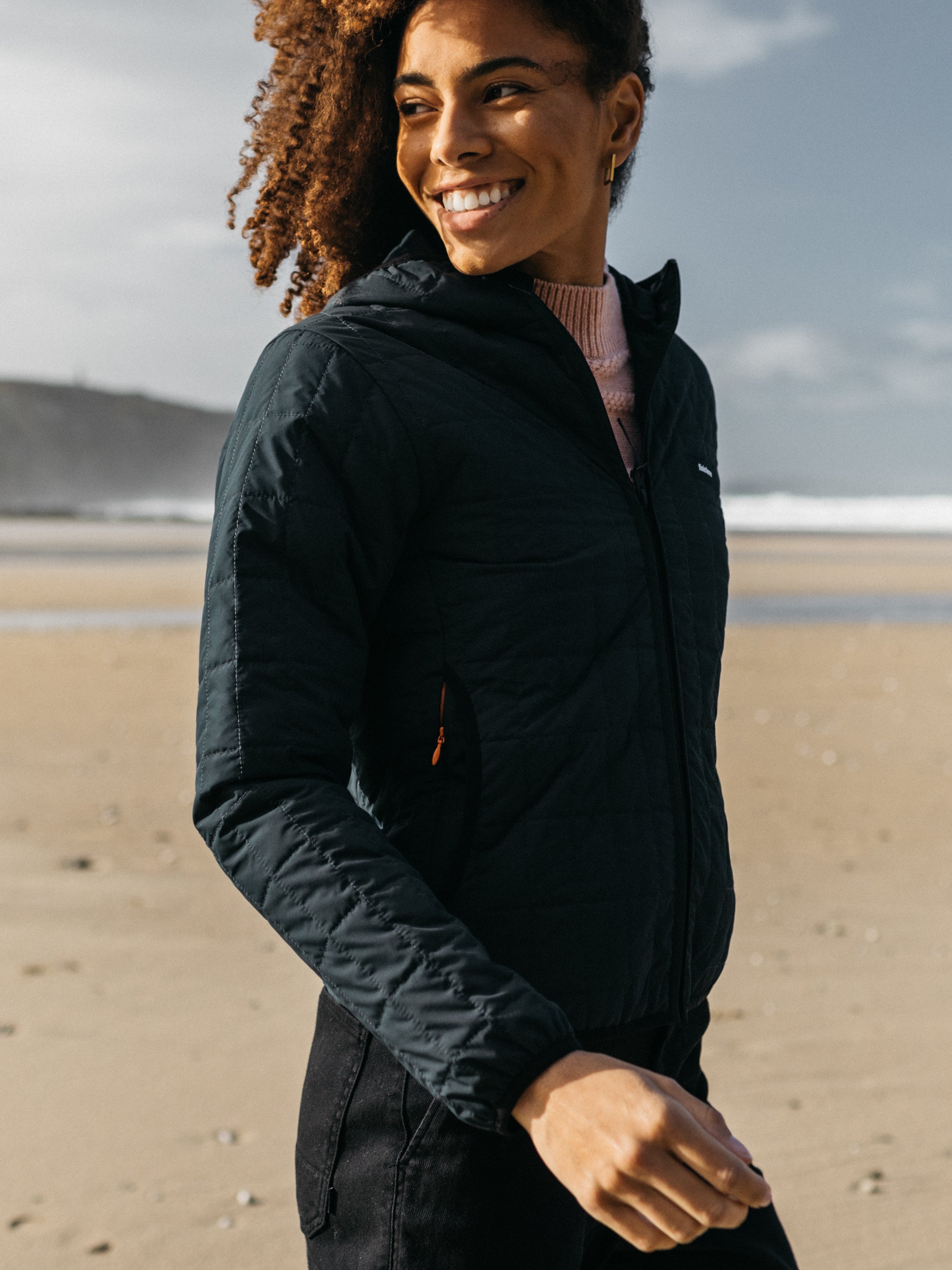 Women Firecrest Hooded Jacket in Black